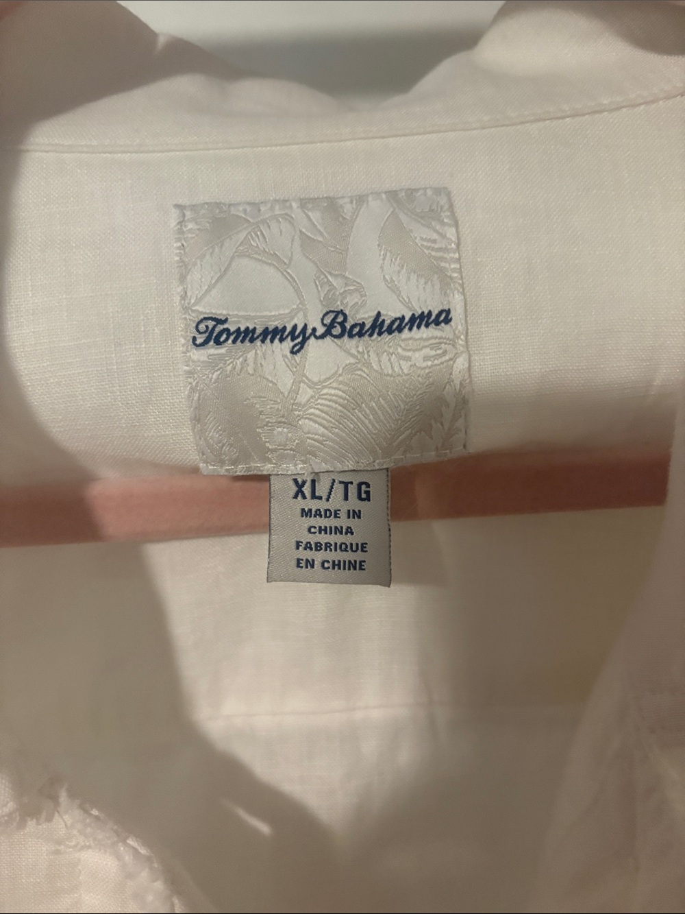 Tommy Bahama White Raw-Edge Linen-Blend Jean Jacket - Picture 2 of 4